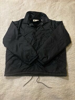 Kj Brand Black Windbreaker Coach Jacket1503